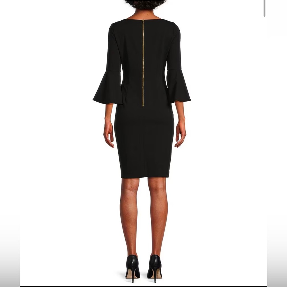 NWT Calvin Klein 3/4 Bell Sleeve Sheath Dress - Picture 6 of 9
